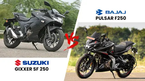 Bajaj Pulsar F250 vs Suzuki Gixxer SF 250: Quarter-litre Sport-tourersGo Head-on Bajaj Pulsar F250 vs Suzuki Gixxer SF 250: Quarter-litre Sport-tourersGo Head-on