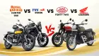Royal Enfield Hunter 350 vs TVS Ronin vs Jawa Forty Two vs Honda CB350RS Royal Enfield Hunter 350 vs TVS Ronin vs Jawa Forty Two vs Honda CB350RS