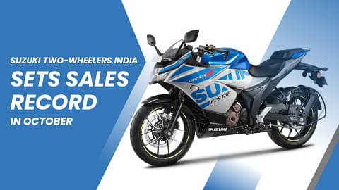 Suzuki Two-wheelers India Registers Highest-Ever Monthly SalesIn October 2023