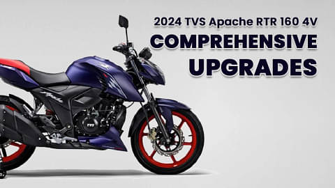 2024 TVS Apache RTR 160 4V Breaks Cover With Comprehensive Upgrades