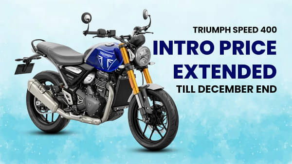 Triumph Speed 400 Introductory Price Offer To Remain Intact Till December Month-End