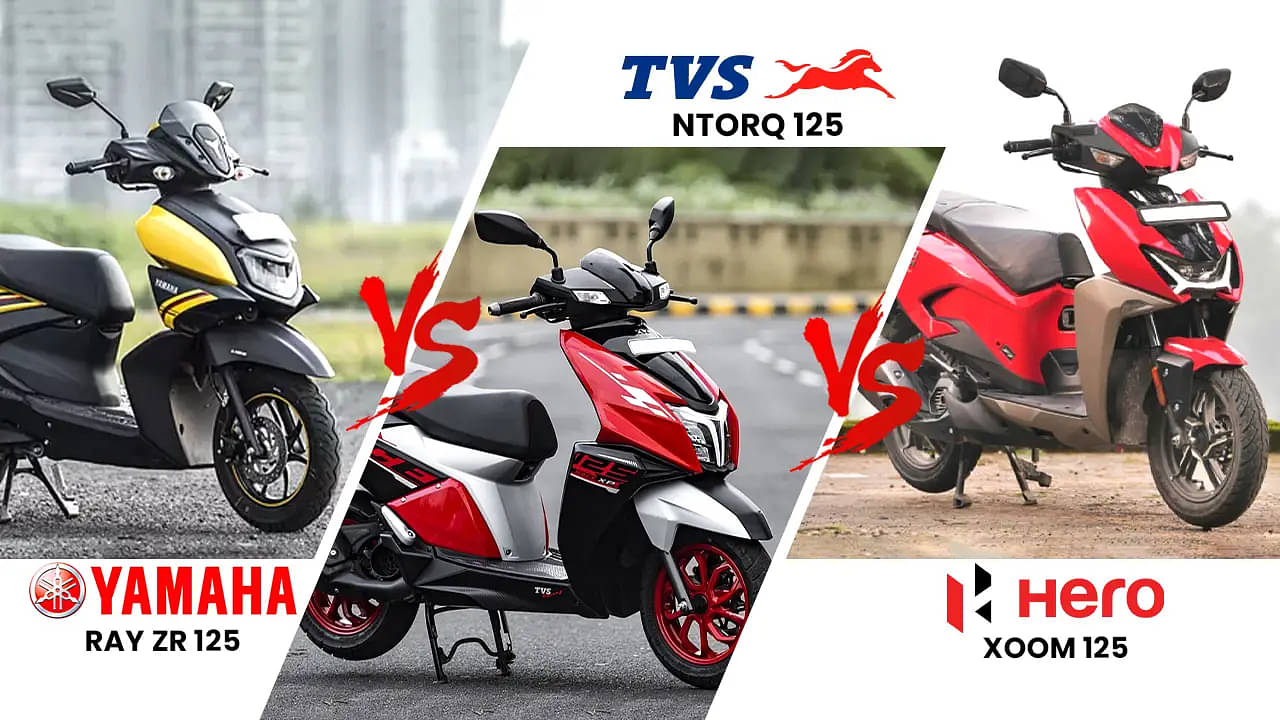 Yamaha Ray ZR 125 vs TVS Ntorq 125 vs Hero Xoom 125: Exciting 125cc scooters compared