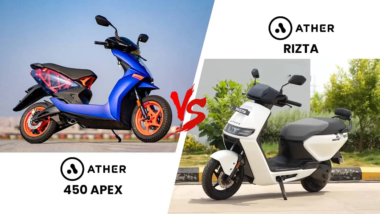 Ather 450 Apex vs Ather Rizta: Sporty & Aggressive OR Practically & Family Friendly?