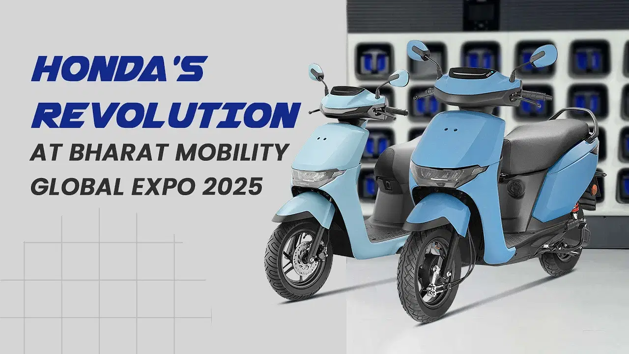 All Honda Bikes and Scooters at Auto Expo 2025 - ACTIVA e: & QC1