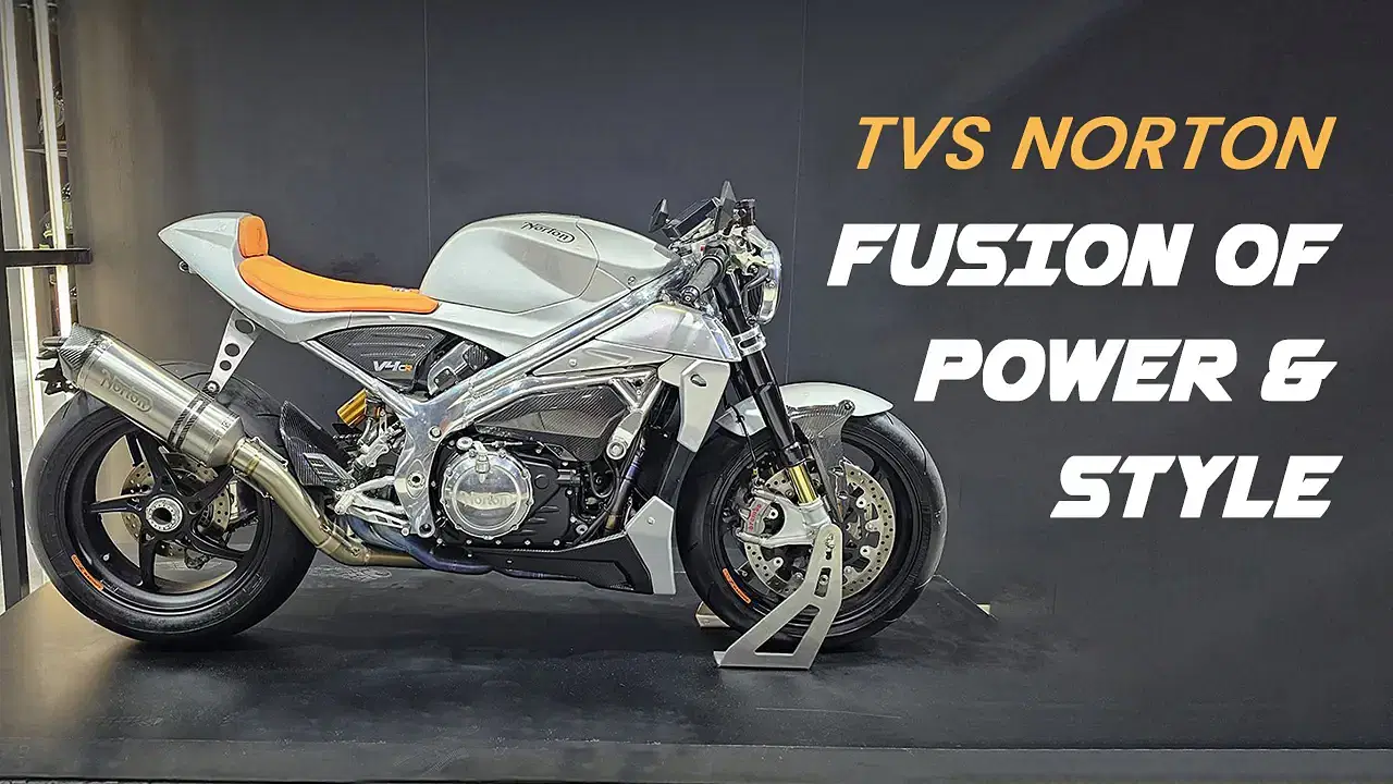 TVS Norton V4RR Superbike Showcased at Auto Expo 2025