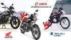 Hero Splendor Plus Xtec 2.0 vs Honda Shine 100 vs Bajaj Platina 100 : Price, Features, Mileage Hero Splendor Plus Xtec 2.0 vs Honda Shine 100 vs Bajaj Platina 100 : Price, Features, Mileage