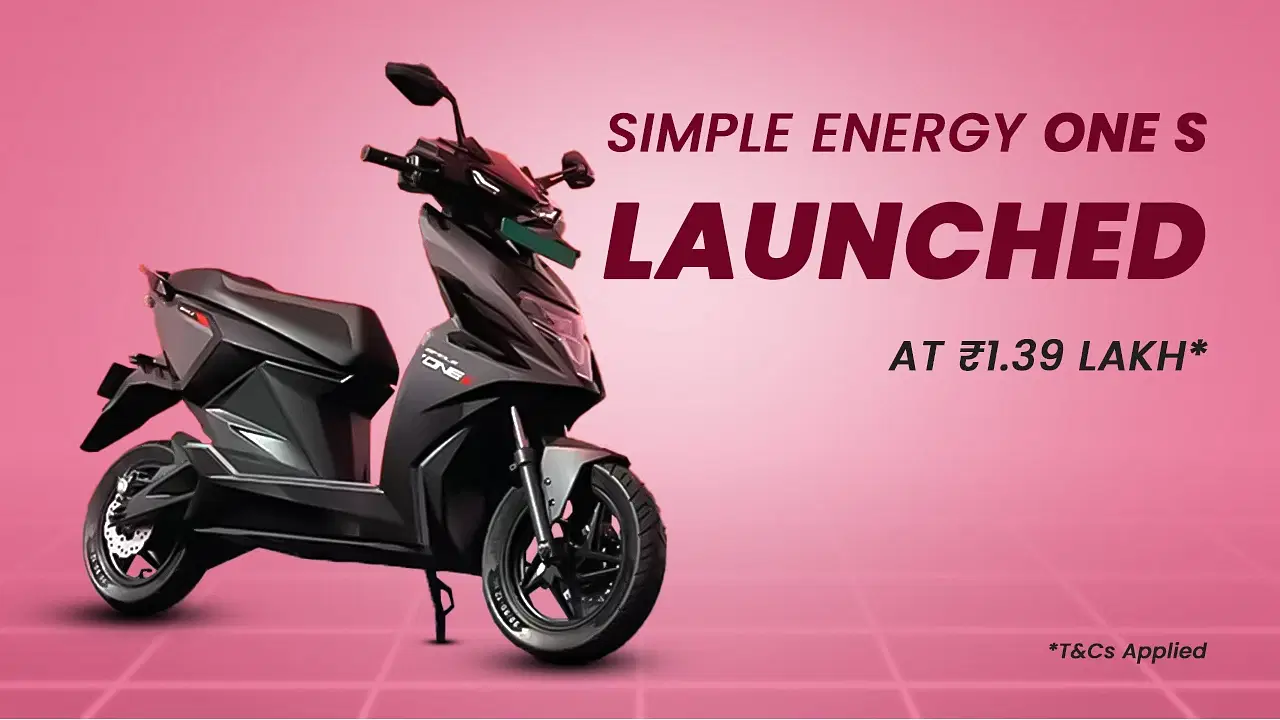 Simple OneS Electric Scooter Launched in India: Price, Features, and Specifications