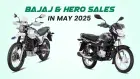 Bajaj and Hero Sales in May 2025: Growth and Decline Overview Bajaj and Hero Sales in May 2025: Growth and Decline Overview
