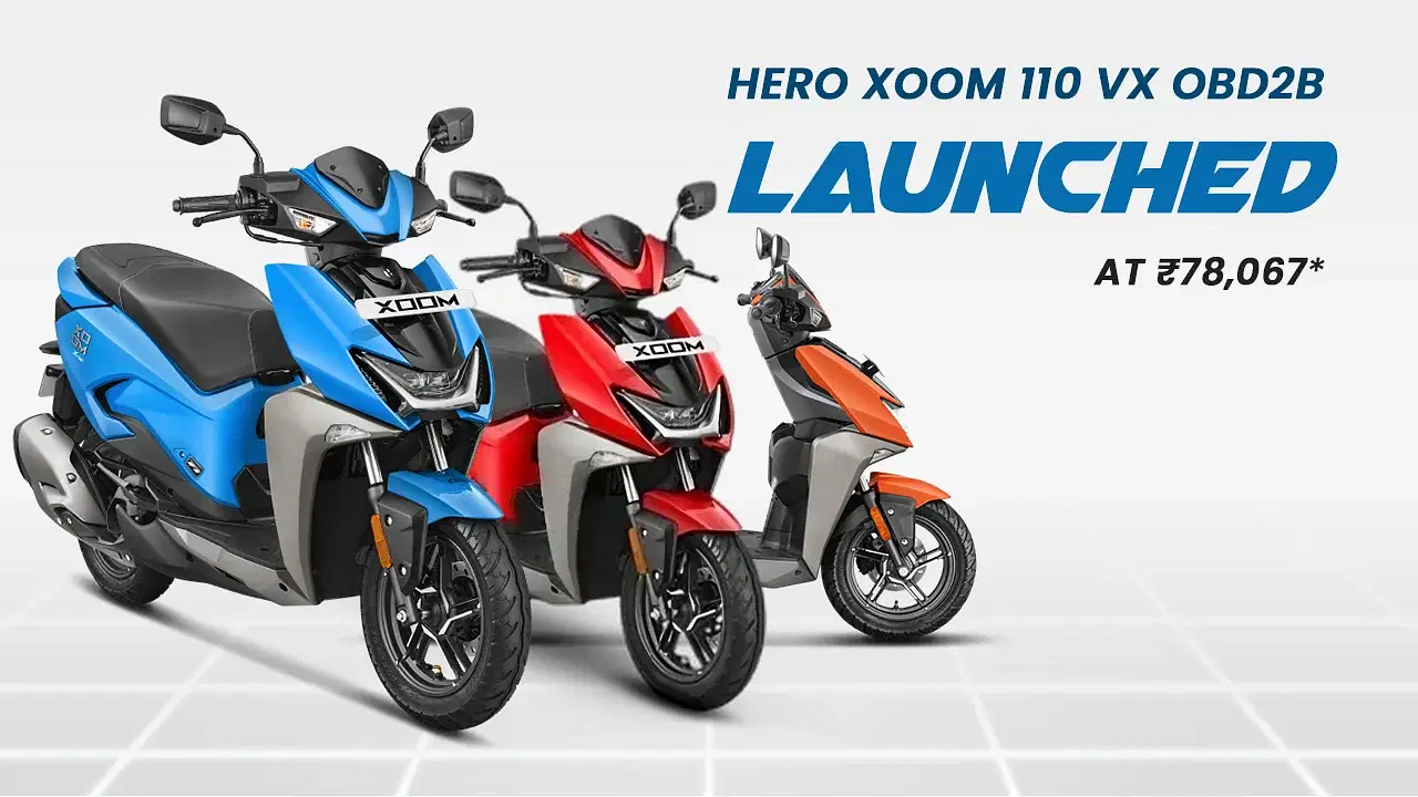 Hero Xoom 110 VX OBD2B Launched at ₹78,067