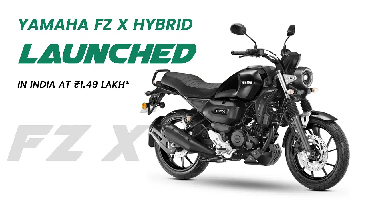 Yamaha FZ‑X Hybrid Launched in India at Rs 1.49 Lakh
