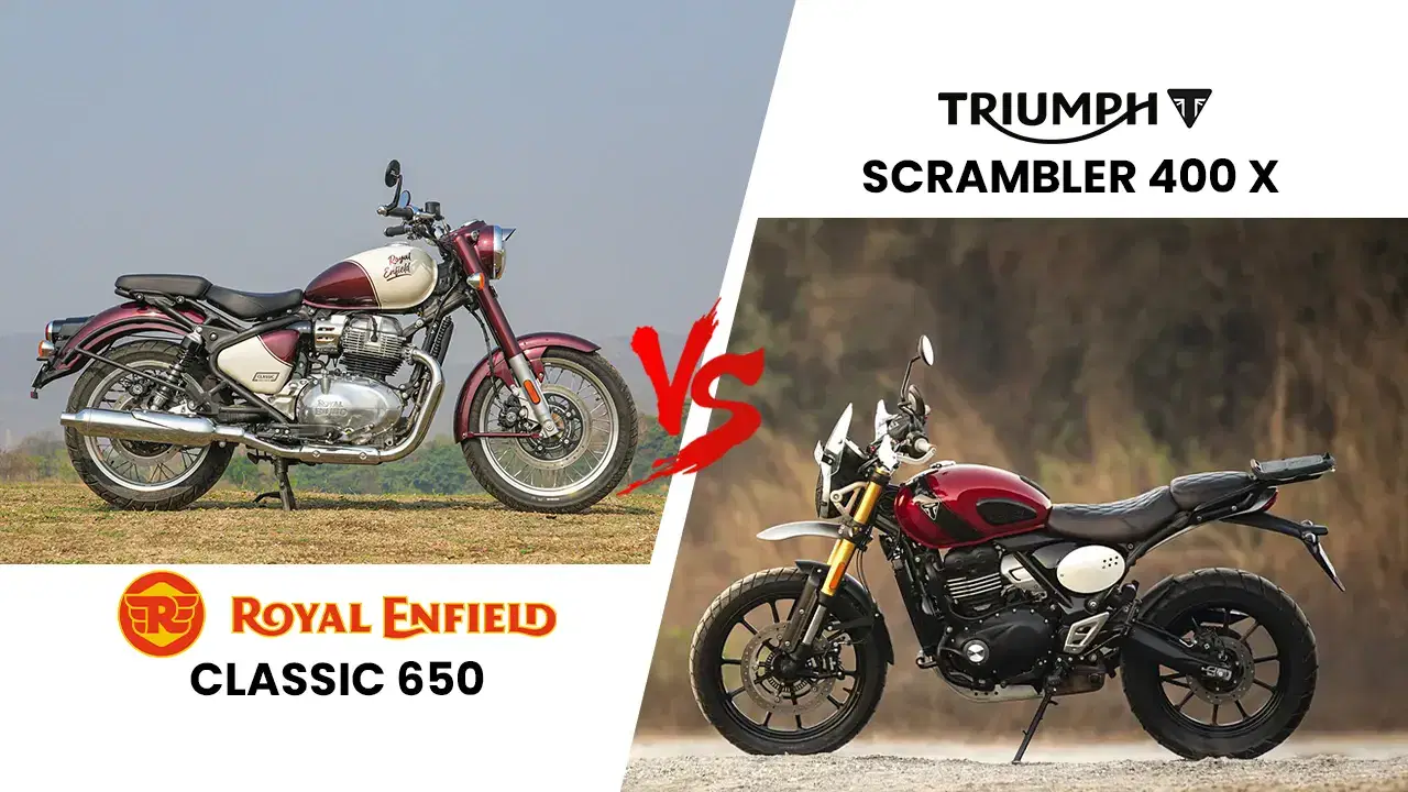 Royal Enfield Classic 650 vs Triumph Scrambler 400 X — Which Reigns?