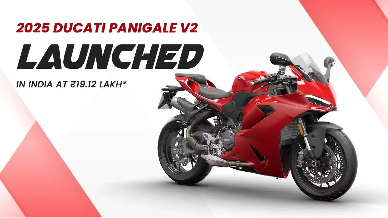 2025 Ducati Panigale V2 Launched in India at ₹19.12 Lakh