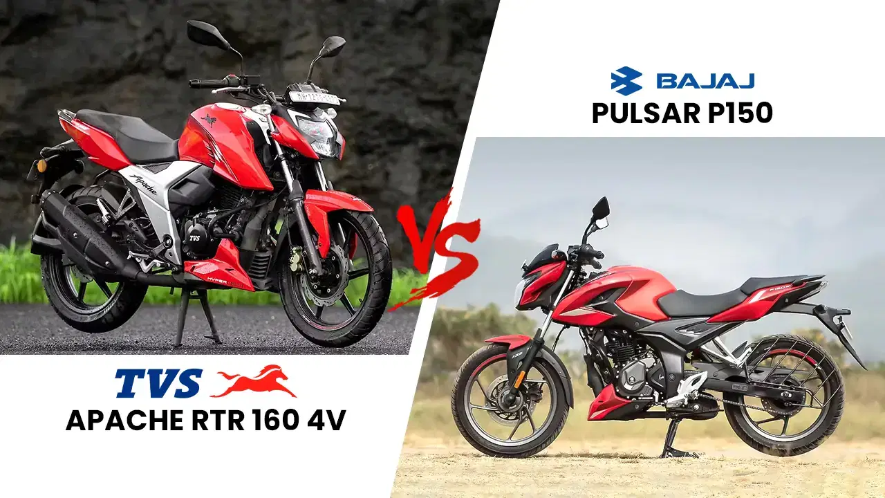 TVS Apache RTR 160 4V vs Bajaj Pulsar P150 – Best Performance Bike Under ₹1.5 Lakh?