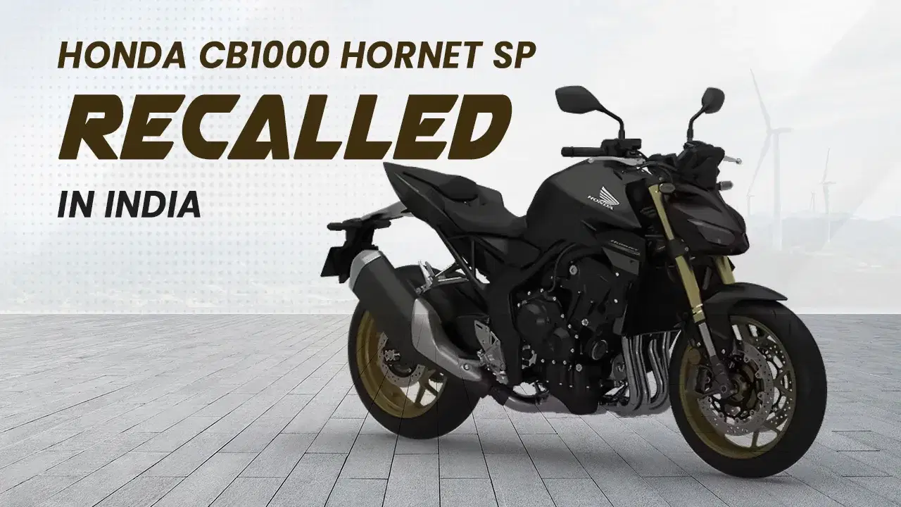 Honda CB1000 Hornet SP Recalled in India Over Gear-Shift Risk
