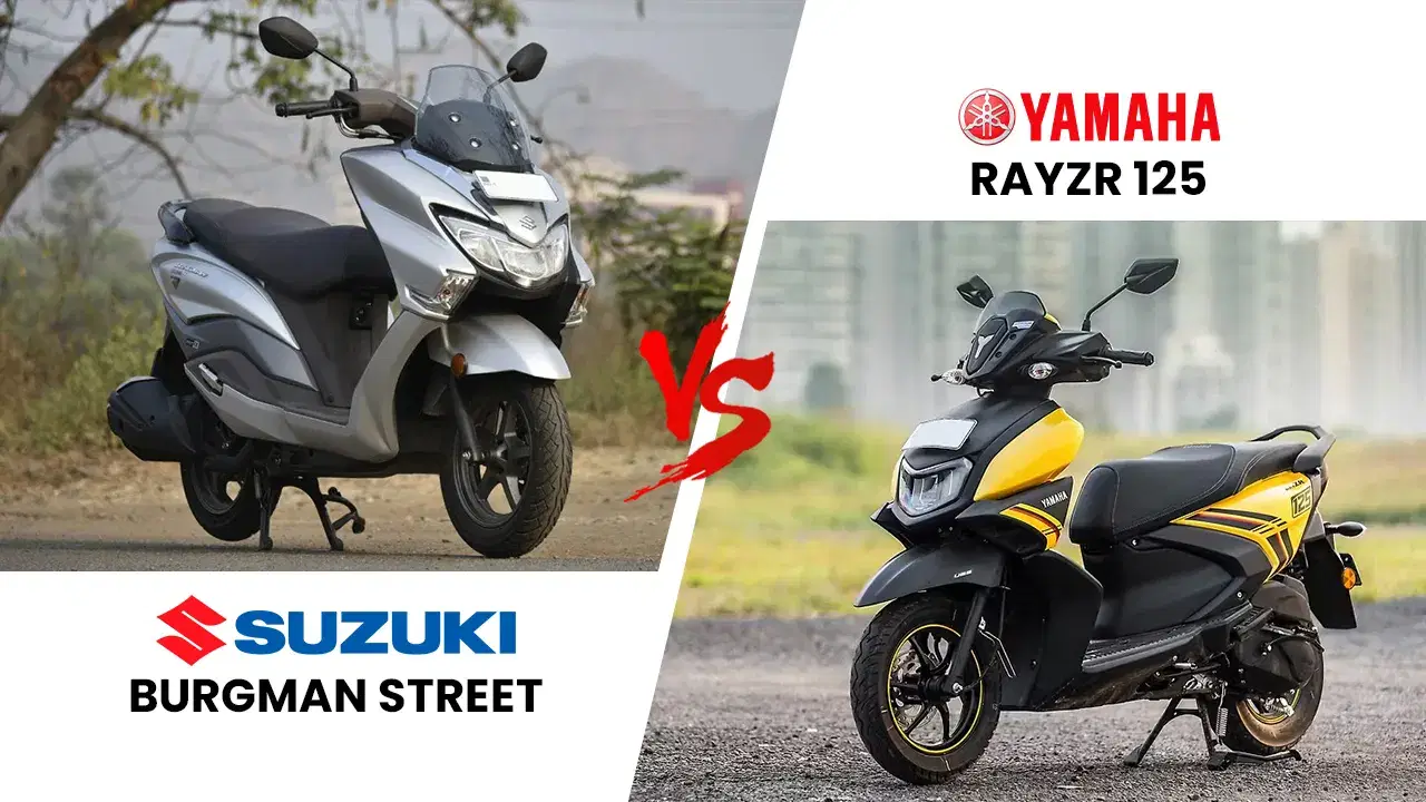 Suzuki Burgman Street vs Yamaha RayZR 125 – Style Meets Practicality