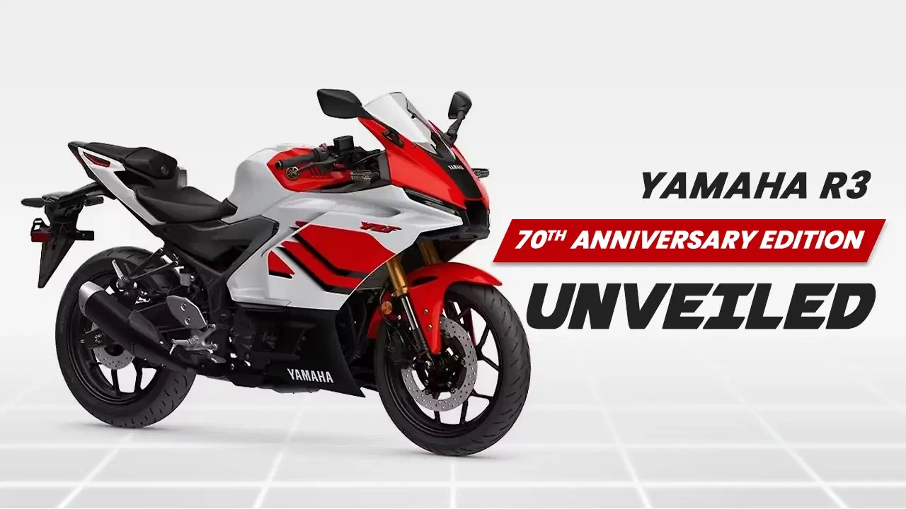 Yamaha R3 70th Anniversary Special Edition — Retro Red-White Livery