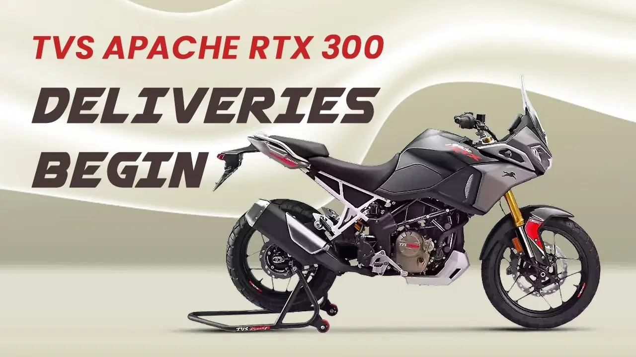 TVS Apache RTX 300 deliveries begin: India gets new 300 cc adventure tourer