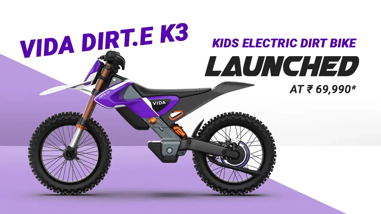Vida Dirt.E K3 Electric Dirt Bike for Kids Launched at Rs. 69,990