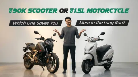 Is a ₹1.5 Lakh Motorcycle Worth It Over a ₹90K Scooter? Is a ₹1.5 Lakh Motorcycle Worth It Over a ₹90K Scooter?