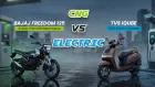 Bajaj Freedom 125 vs TVS iQube: CNG vs Electric Running Cost at 50,000 km — Which One Actually Saves You Money? 