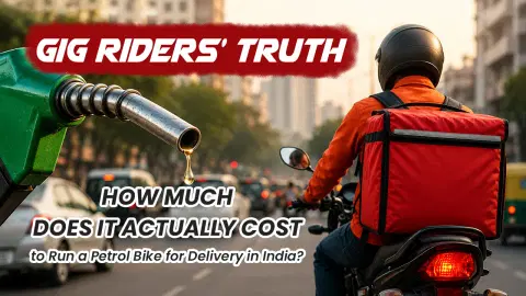 Gig Riders' Truth: How Much Does It Actually Cost to Run a Petrol Bike for Delivery in India?