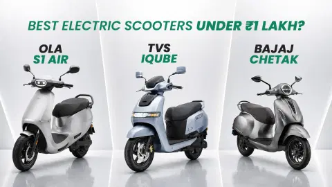 Best Electric Scooters Under ₹1 Lakh in India 2026: Ola S1 Air vs TVS iQube vs Bajaj Chetak