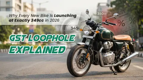 Why Every New Bike Is Launching at Exactly 349cc in 2026 — The GST Loophole Explained Why Every New Bike Is Launching at Exactly 349cc in 2026 — The GST Loophole Explained