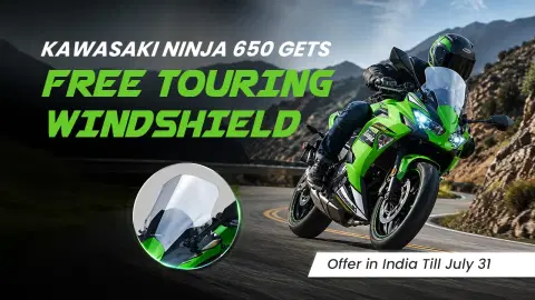 Kawasaki Ninja 650 Gets Free Touring Windshield Offer in India Till July 31