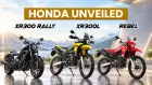 Honda XR300 Rally, XR300L And Rebel Lineup Unveiled In India
