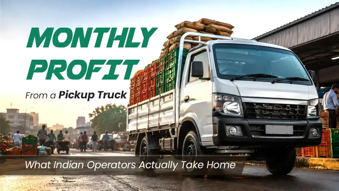 Monthly Profit From a Pickup Truck: What Indian Operators Actually Take Home