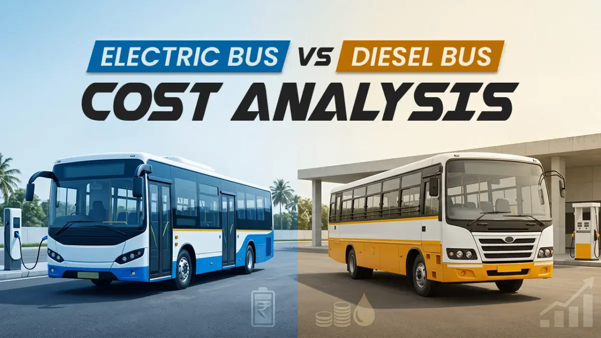 Electric Bus vs Diesel Bus Cost Analysis: Full Ownership Cost Comparison for Indian Fleets